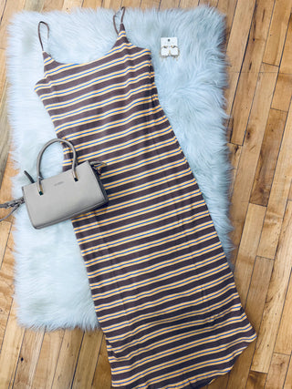 Lyla Striped Midi Dress