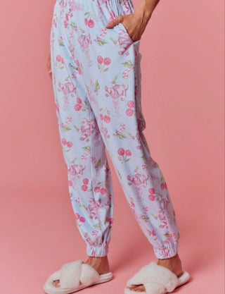 Tipsy Santa Velour Pajama Jogger
