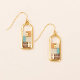 Scout Good Karma Miyuki Frame Earring