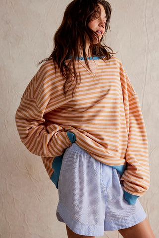 Free People Classic Striped Crew