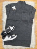 Heather Mock Neck Sweater Dress