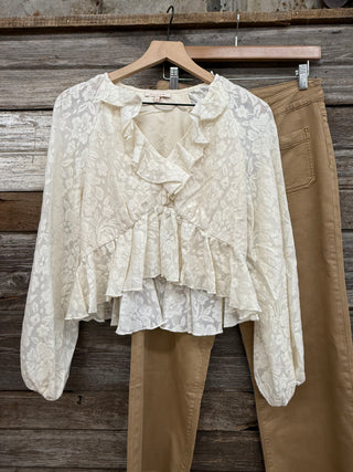 Skylar Ruffle Lace Top