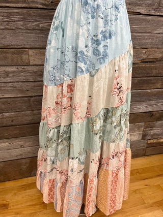 Sabrina Sage Floral Maxi Dress