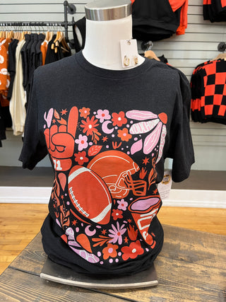 FINAL SALE Game Day Wild Flowers Graphic Tee