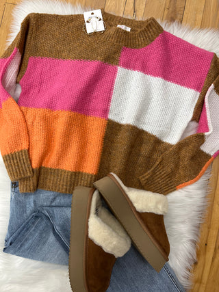 Cassie Color Block Sweater