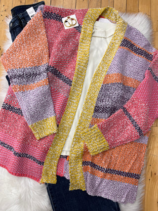 Mandy Color Block Cardigan