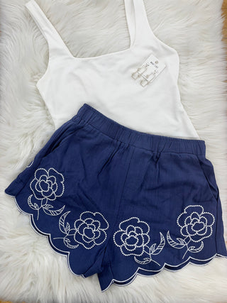 Krista Scallop Edge Shorts