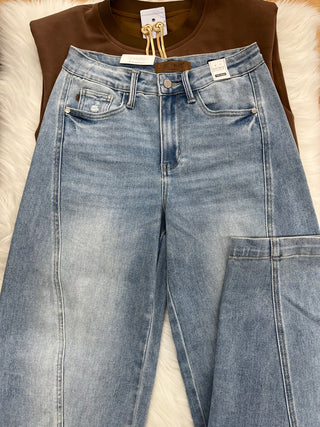 Judy Blue Side Panel Barrel Jean