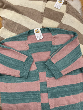 Caroline Striped Lightweight Cardigan