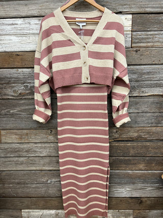 Maeve Cardigan and Dress Set