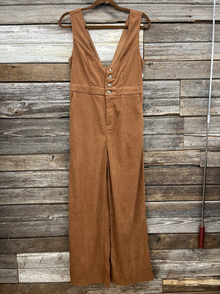 Mila Scoop Neck Corduroy Jumpsuit