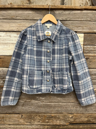Ella Crop Denim Chore Jacket