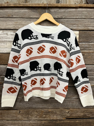 Clark Footballs & Helmets Sweater