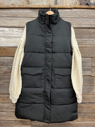 Cheryl Long Puffer Vest