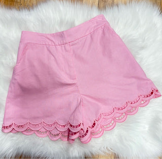Chrissy Scallop Edge Trouser Shorts