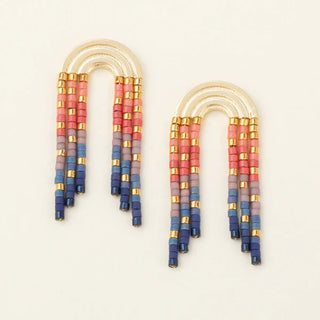 Scout Chromacolor Miyuki Rainbow Fringe Earring