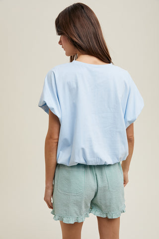 Briana Bubble Hem Tee