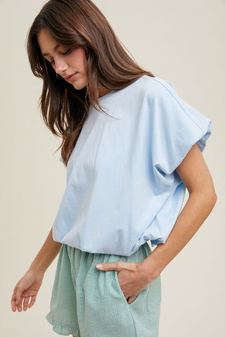 Briana Bubble Hem Tee