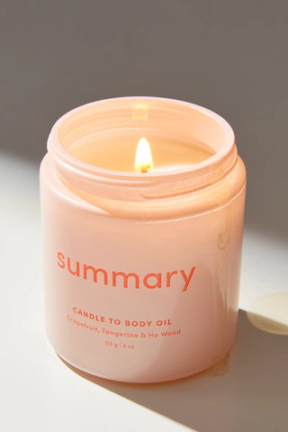 Free People Summary Candle to Body Oil
