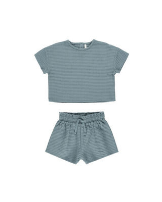 Rylee+Cru Girls Waffle Set - Ocean
