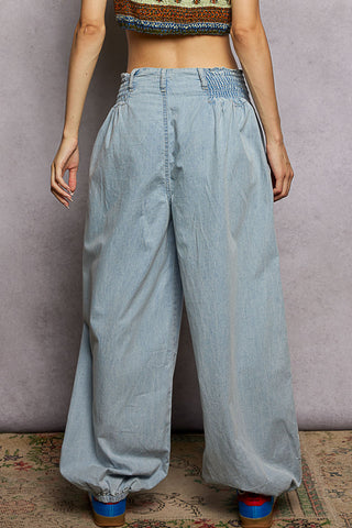 Sandy Denim Balloon Pants