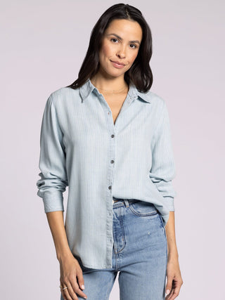 Grace Herringbone Button Down