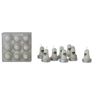 Unscented Ghost Shaped Tealights Set of 9