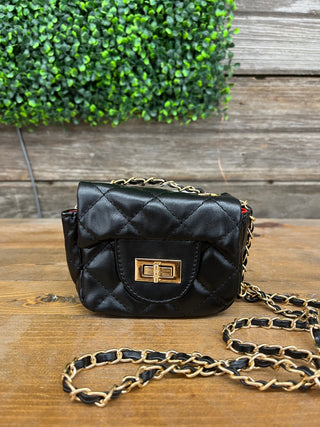 FINAL SALE Becca Mini Quilted Bag with Chain Strap