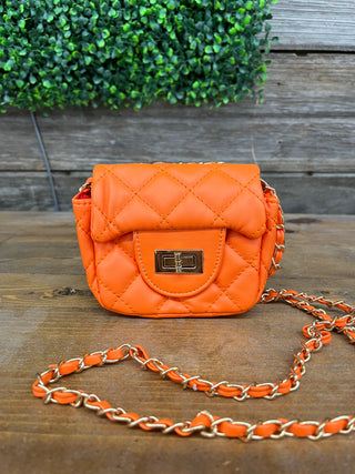 FINAL SALE Becca Mini Quilted Bag with Chain Strap