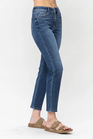 Judy Blue Shield Back Pocket Slim Jeans