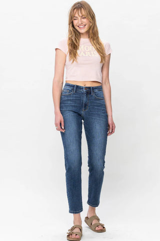 Judy Blue Shield Back Pocket Slim Jeans