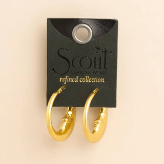Scout Refined Gold Moon Hoop Earring