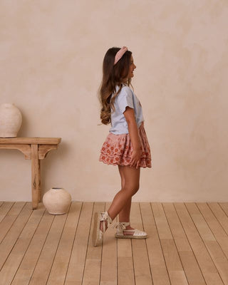 Rylee+Cru Tiered Mini Skirt - Poppy Gingham
