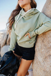 Elevated Crossover Crop Hoodie
