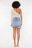 Kancan Maylan Asymmetrical Distressed Hem Mini Skirt