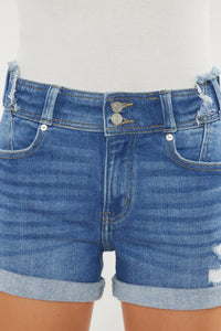Kancan High Rise Distress Short