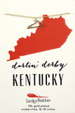 Lucky Feather State Necklace