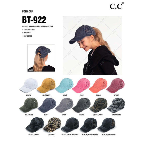 Criss Cross Pony Cap