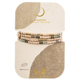 Scout Wood, Stone & Metal Wrap Bracelet/Necklace