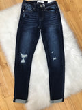 Kancan Hudson Mid Rise Ankle Skinny