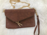 Envelope Wristlet with Chain Strap