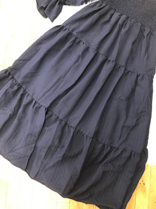 Nora Long Sleeve Tiered Midi Dress