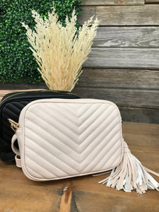 Margo Quilted Camera Bag with Tassel