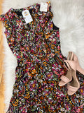Emily Ruffle Sleeve Print Dress